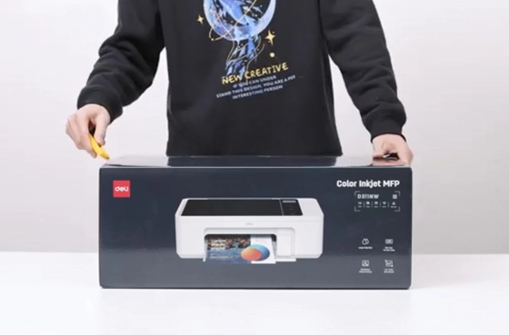 01 Desembalaje de vídeo Deli impresora D311NW impresora de inyección de tinta