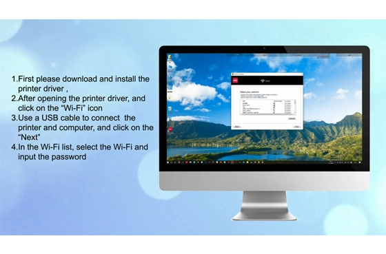 04 Deli modelo de impresora P3100 WiFi-móvil-Mopria