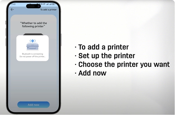 05 【Deli Print APP】Red Bluetooth
