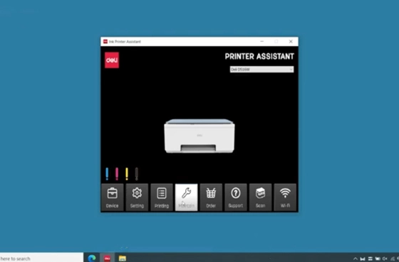 07 cabezal de impresión de limpieza a través de la computadora