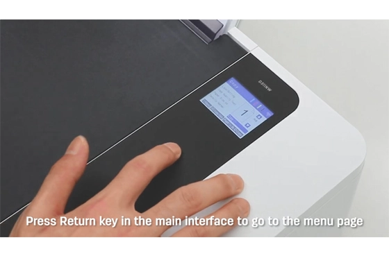 10 Calibración a través de la impresora Deli impresora D311NW impresora de inyección de tinta