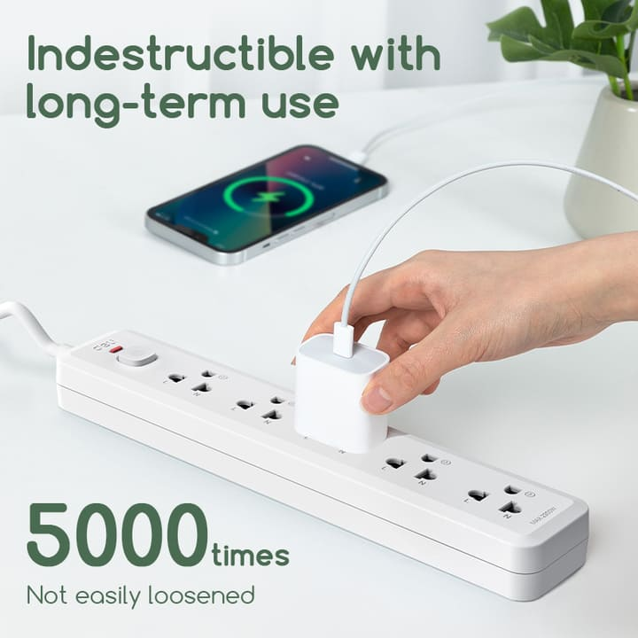 ct463 4 holes 3m thai conventional power strip supplier