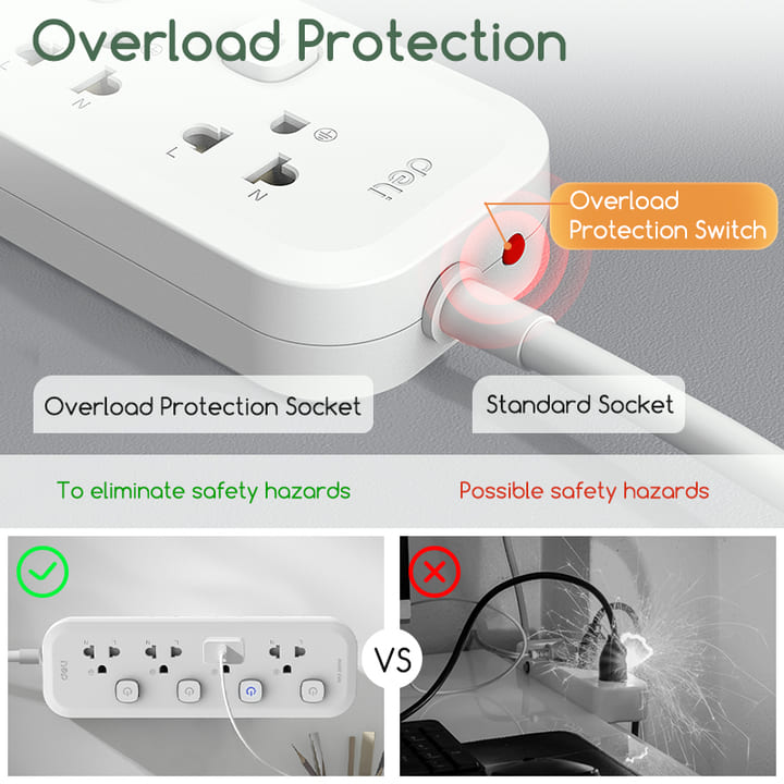 ct472 4 holes 5m thai conventional power strip company