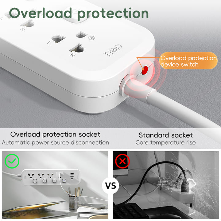 ct476 3 holes 5m thai conventional power strip company