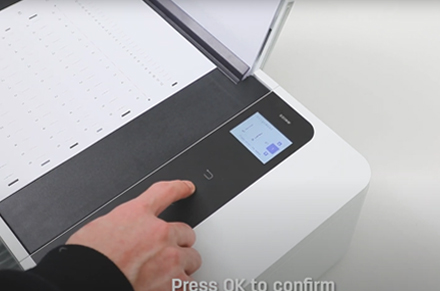 Calibración a través de la impresora Deli impresora D311NW impresora de inyección de tinta