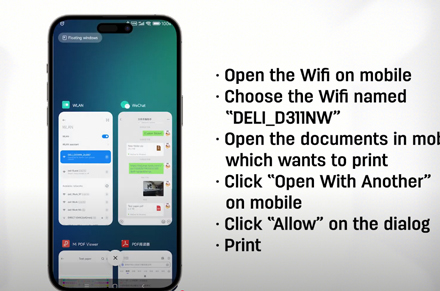 Impresora de inyección de tinta D311NW con impresión inteligente móvil