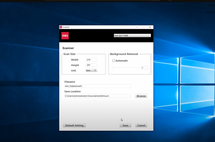 Impresora de inyección de tinta D311NW de la impresora Deli de escaneo