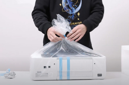 Desembalaje de vídeo Deli impresora D311NW impresora de inyección de tinta