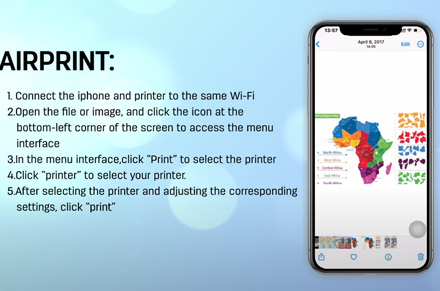 Impresora Deli M2000 WiFi Modelo-Móvil-Airprint