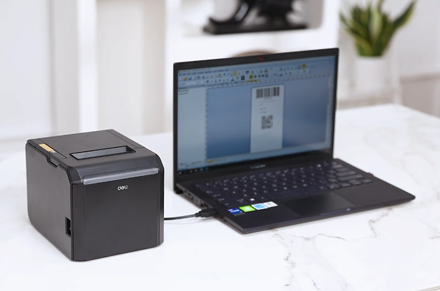 Impresora térmica de recibos Deli ES301 ES302