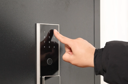 Deli ET595 ET596 ET597 serie Premium huella digital y caja de seguridad