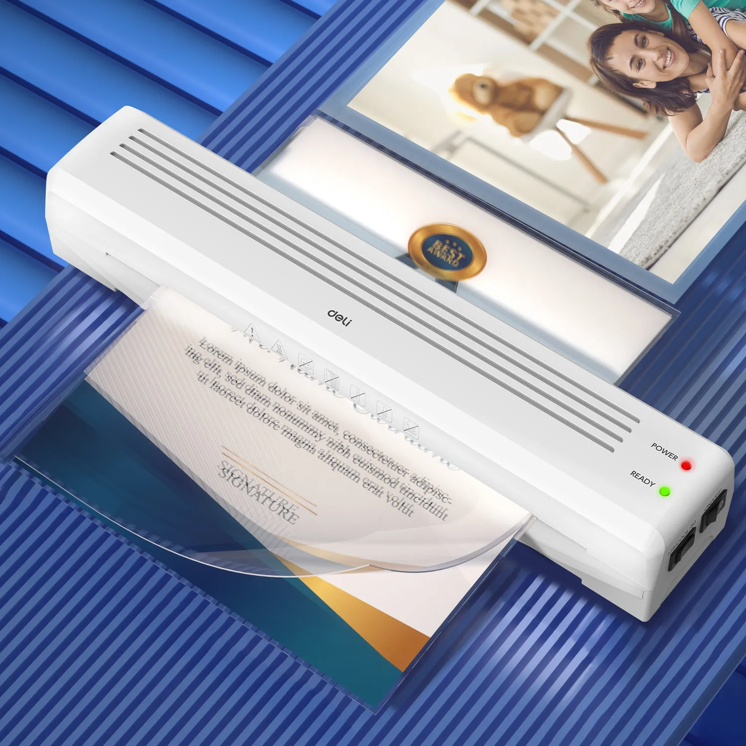 E14379 Laminadora de plástico A3 de 80 a 125 micras